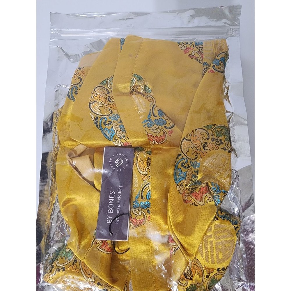 By Bones Chinese Style Breathable Pet Vest for Dogs and Cats (Empire Yellow) XXL